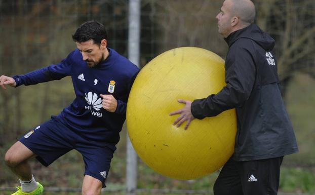 Toché, en un entrenamiento./Eloy Alonso