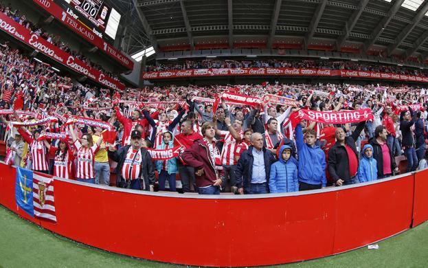 La afición del Oviedo