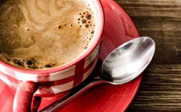 Una taza de café./