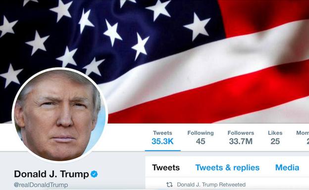 Cuenta de Twitter de Donald Trump. /