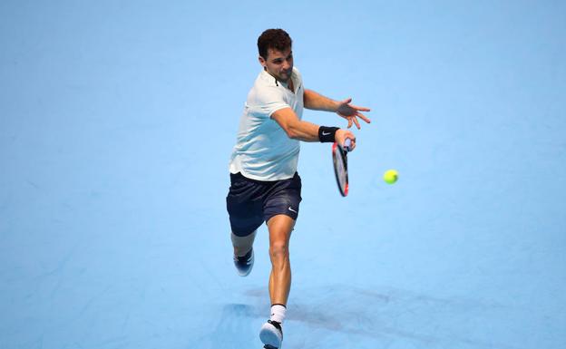 Dimitrov, en el encuentro ante Thiem./Reuters