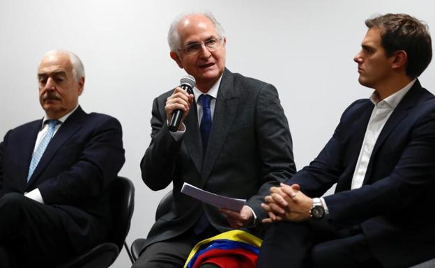 Ledezma en Madrid./Efe