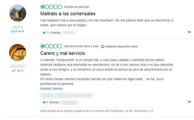El catalanismo se ensaña con el restaurante de Gijon que defendió a sus clientes