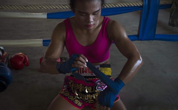 Nog Rose, durante un entrenamiento en Tailandia. /AFP