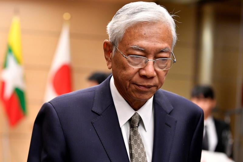 El presidente de Birmania, U Htin Kyaw. /Reuters