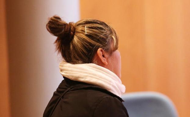 La acusada, durante el juicio. /A. PIÑA.