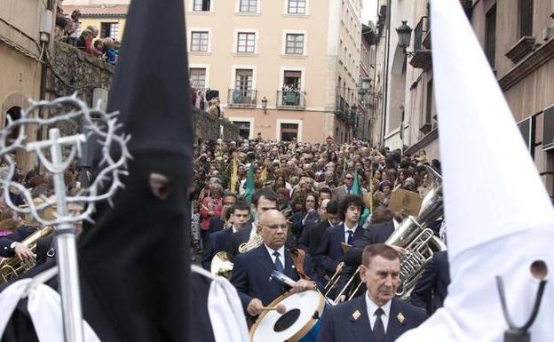 Procesión de La Borriquilla en Avilés. /MARIETA