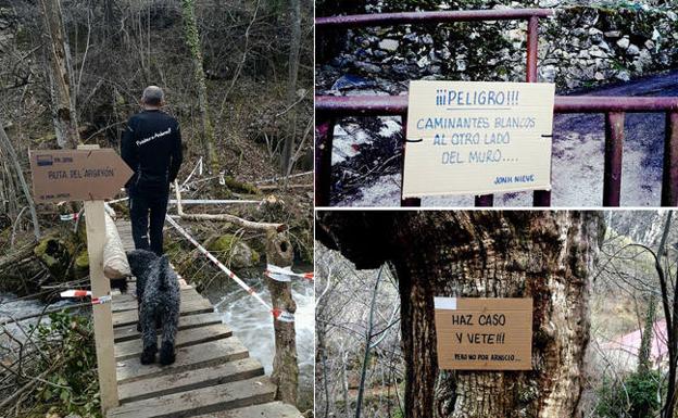 Caso señaliza la «Senda del Argayón» y alerta de la presencia de «Caminantes blancos» Caso señaliza la «Senda del Argayón» y alerta de la presencia de «Caminantes blancos»