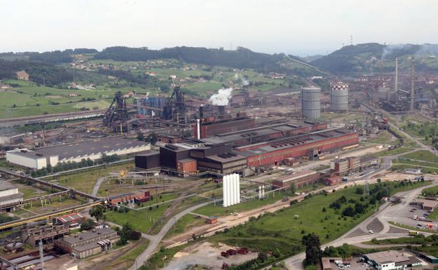 Instalaciones de Arcelor en Veriña. /Pablo Nosti