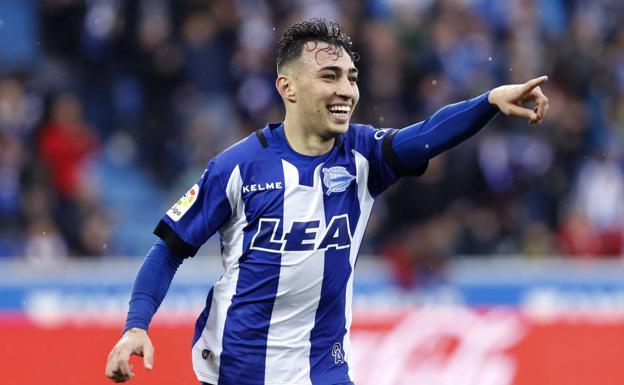 El delantero del Deportivo Alavés, Munir El Haddadi. /Efe