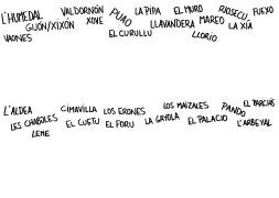 Denominación bilingüe del concejo en la entrada a la autopista . / PALOMA UCHA/