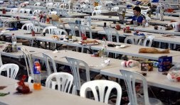Un 'campusero' agota los últimos minutos. / EFE/