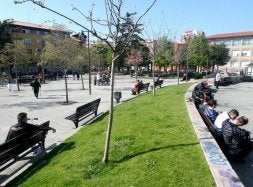 Aspecto del parque donde tuvo lugar la redada del viernes. / PIÑA/