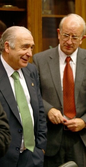 Vicente Gotor y Julio Antonio González, ayer. ::
MARIO ROJAS/