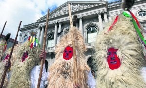 Los Sidros de Valdesoto, en la Feria de la Máscara Ibérica de Lisboa. ::
PABLO NOSTI/