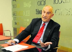 Andrés Martínez, durante la entrevista en EL COMERCIO. ::
MARIO ROJAS/
