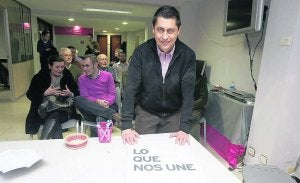 Armando Fernández Bartolomé, ayer, en la sede de Gijón. ::
SEVILLA/