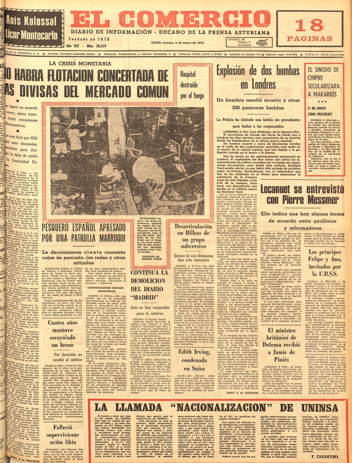 TAL DÍA COMO HOY... en 1973