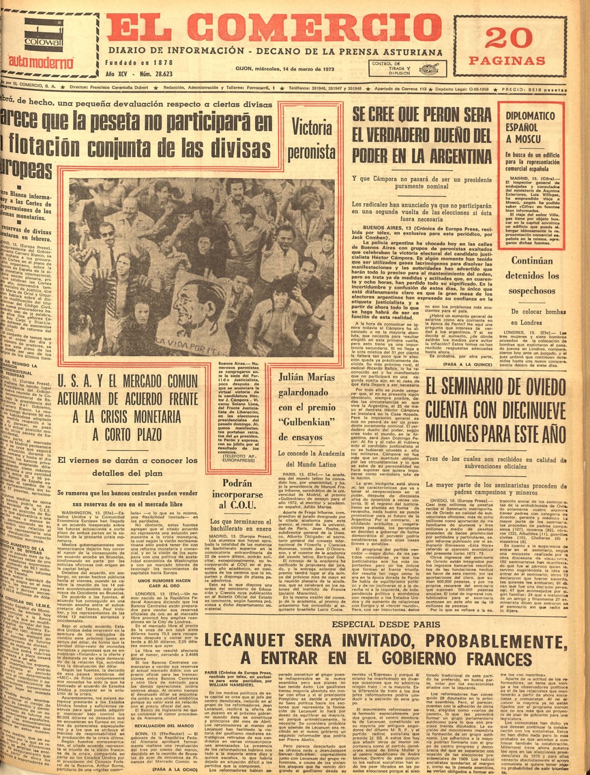 TAL DÍA COMO HOY... en 1973