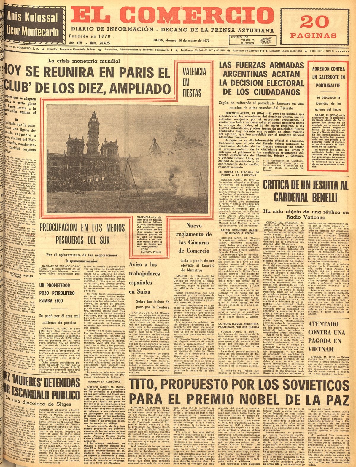 TAL DÍA COMO HOY... en 1973