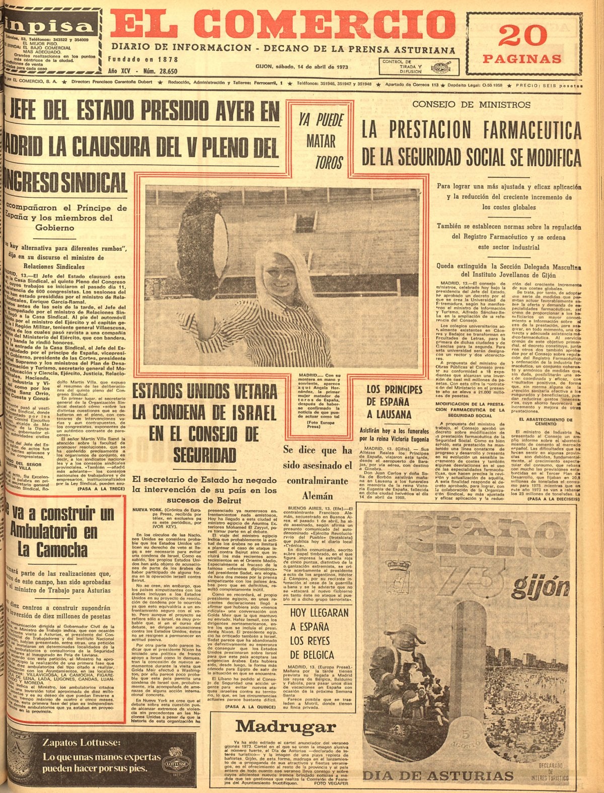 TAL DÍA COMO HOY... en 1973