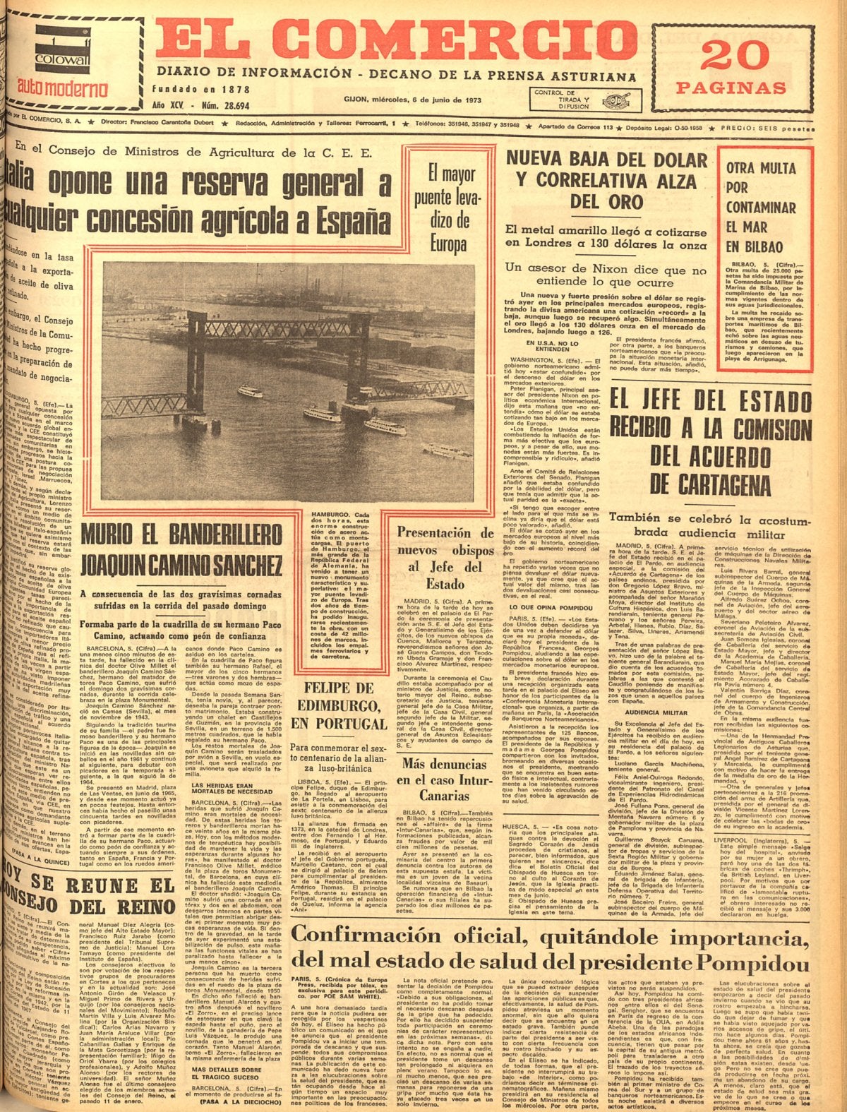 TAL DÍA COMO HOY... en 1973
