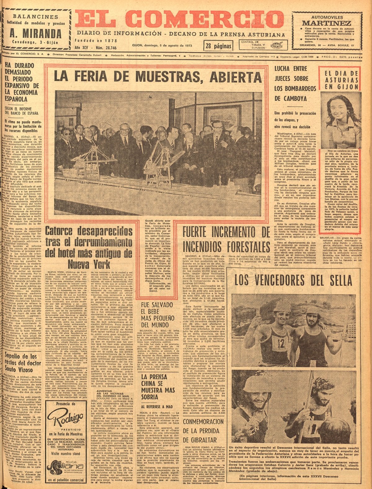 TAL DÍA COMO HOY... en 1973