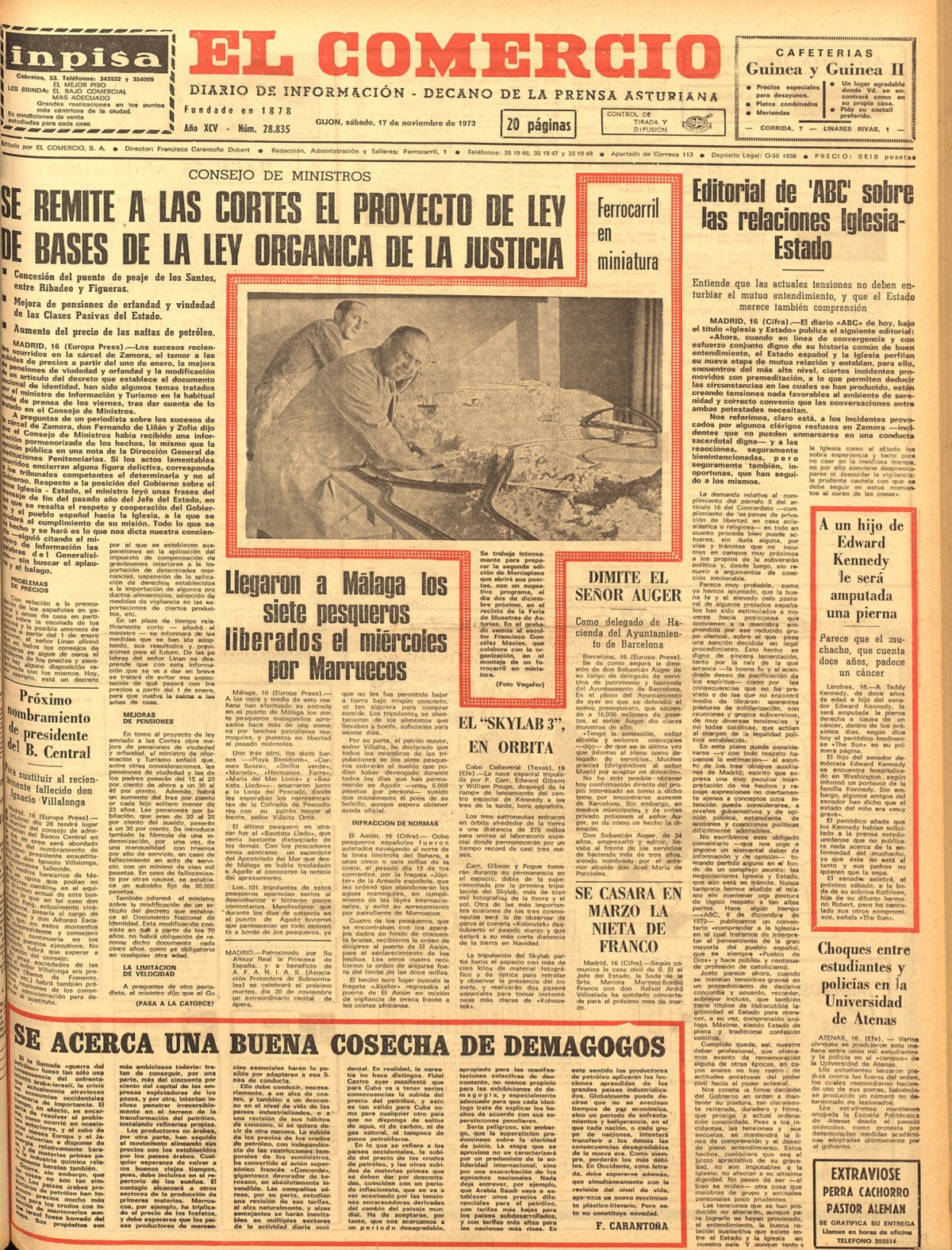 TAL DÍA COMO HOY... en 1973