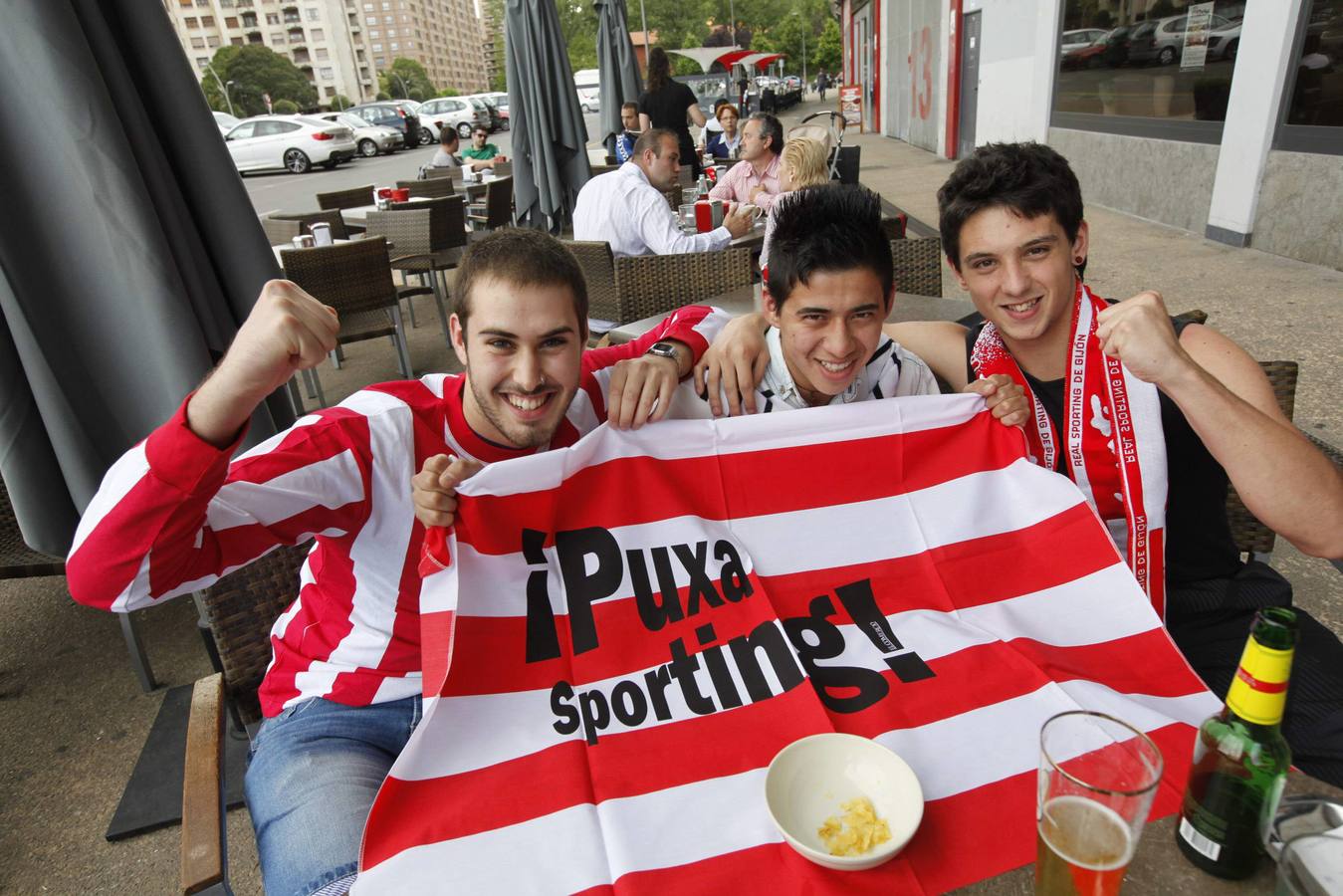 La afición se vuelca con el Sporting #VamosSporting