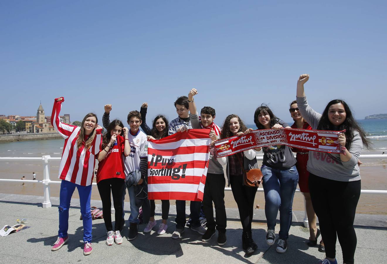 La afición se vuelca con el Sporting #VamosSporting