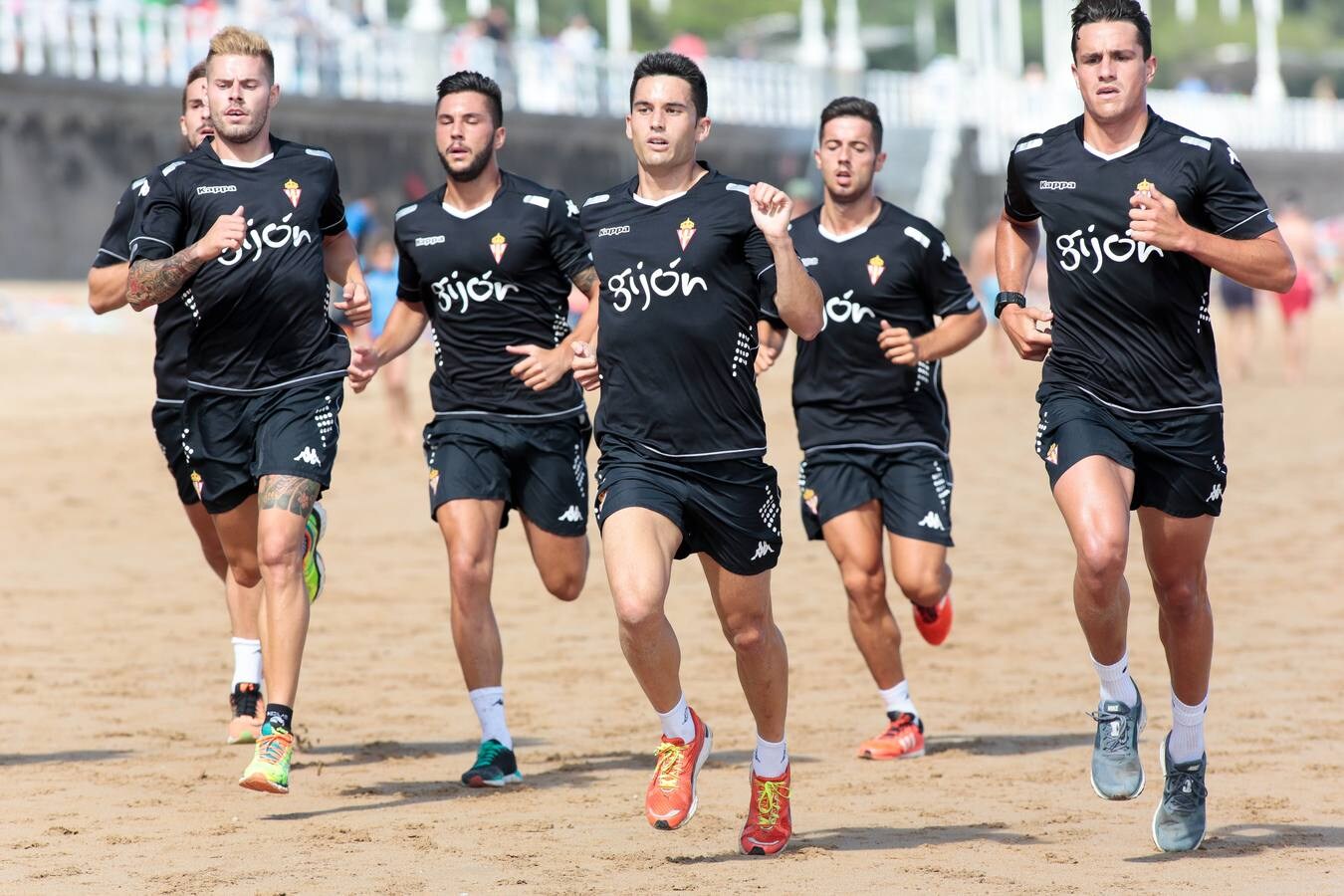El Sporting entrena en San Lorenzo