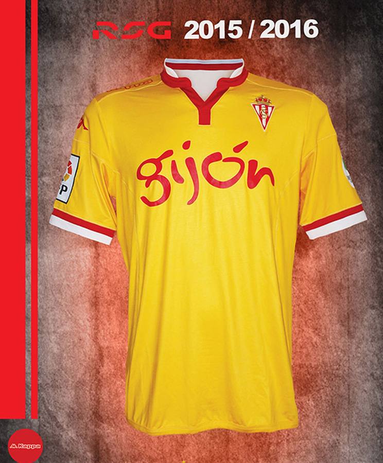 La equipación del Real Sporting de Gijón para la temporada 2015/2016