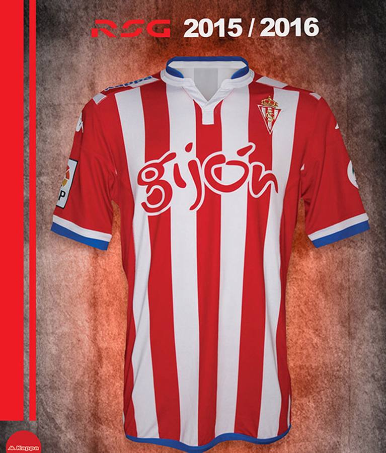 La equipación del Real Sporting de Gijón para la temporada 2015/2016