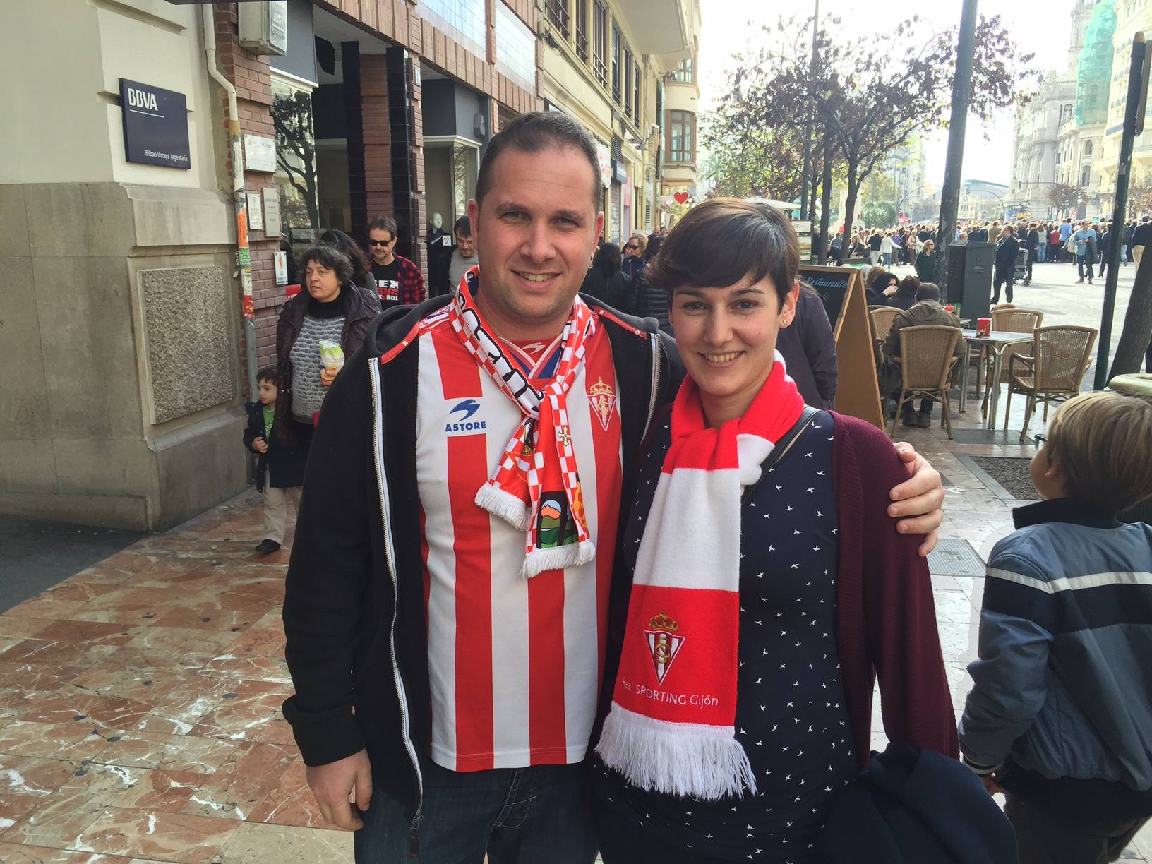 La mareona del Sporting, en Valencia