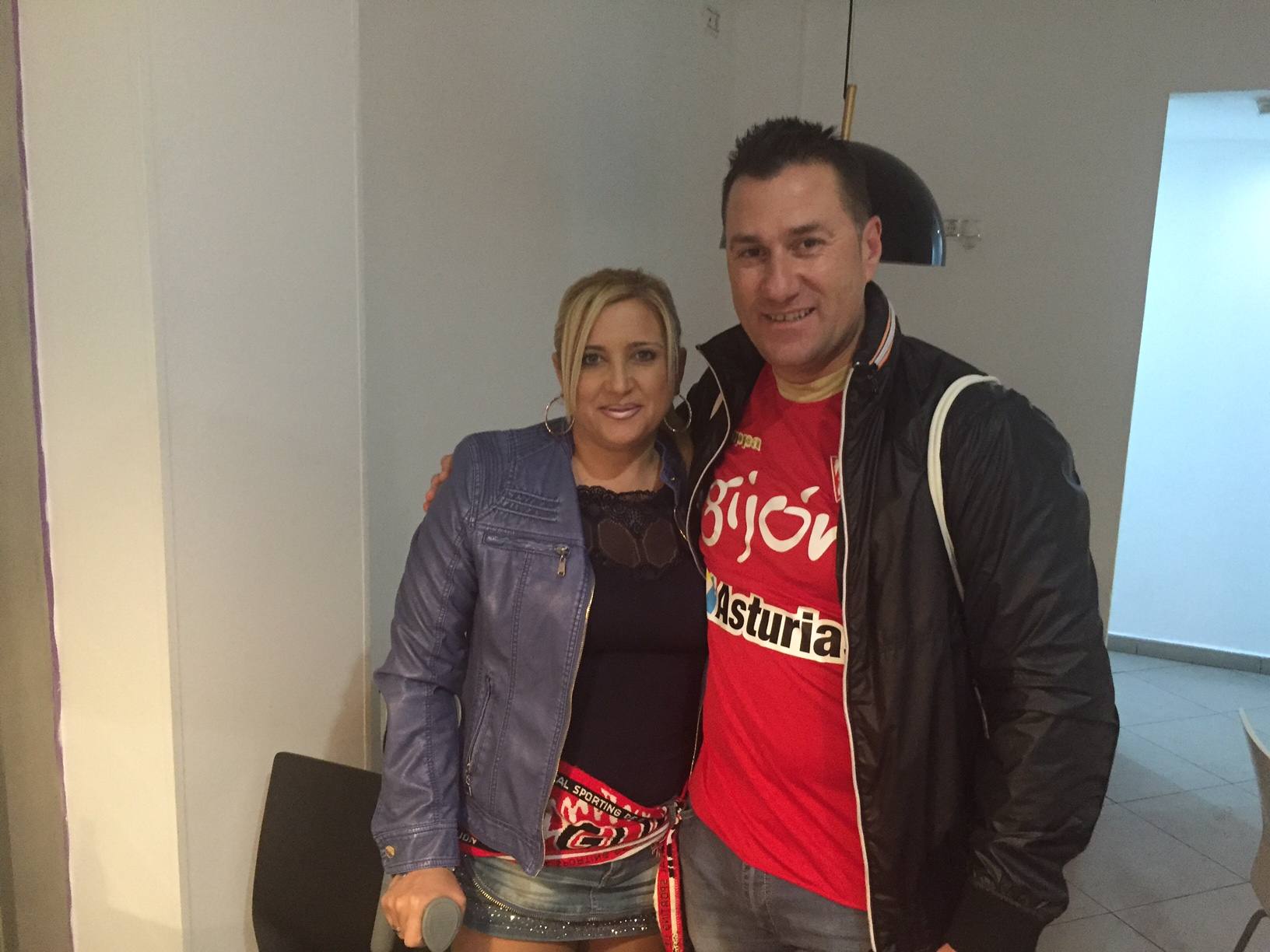 Mercedes y el leonés Juanjo.