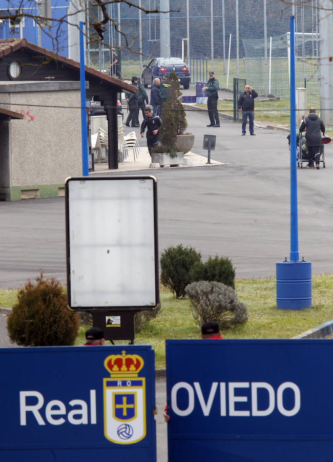 Entrenamiento a puerta cerrada en El Requexón