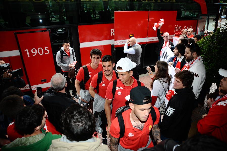 El Sporting ya está en Getafe