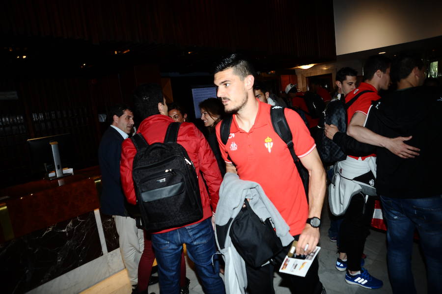 El Sporting ya está en Getafe