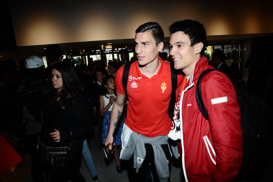 El Sporting ya está en Getafe