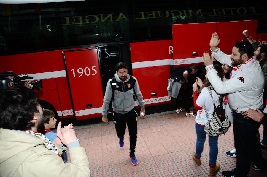 El Sporting ya está en Getafe