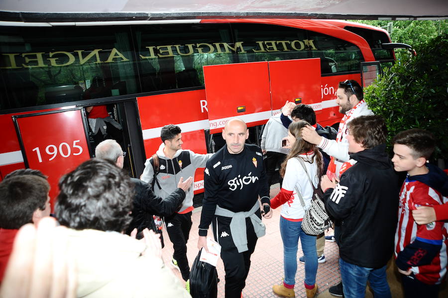 El Sporting ya está en Getafe