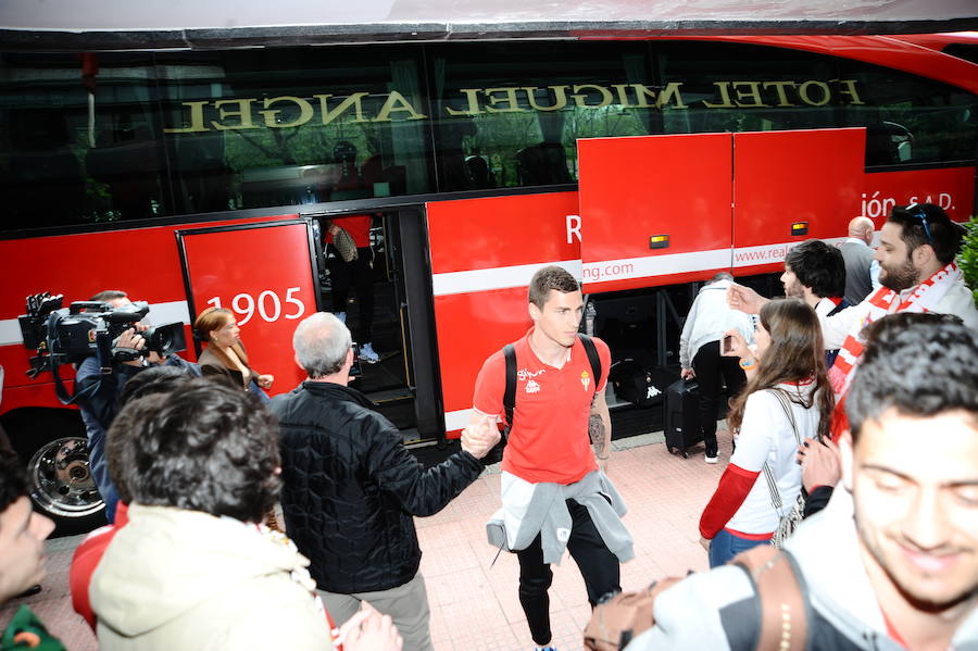 El Sporting ya está en Getafe