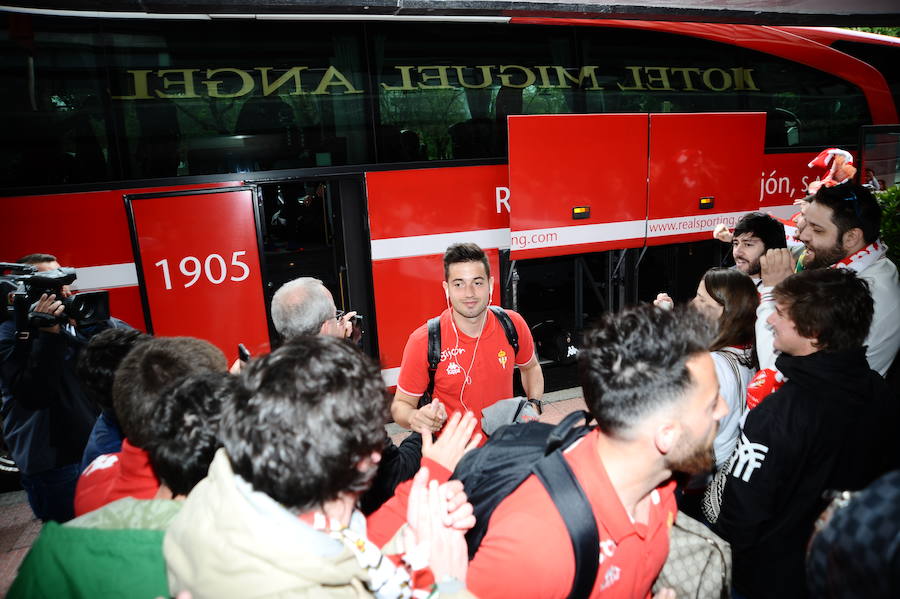 El Sporting ya está en Getafe