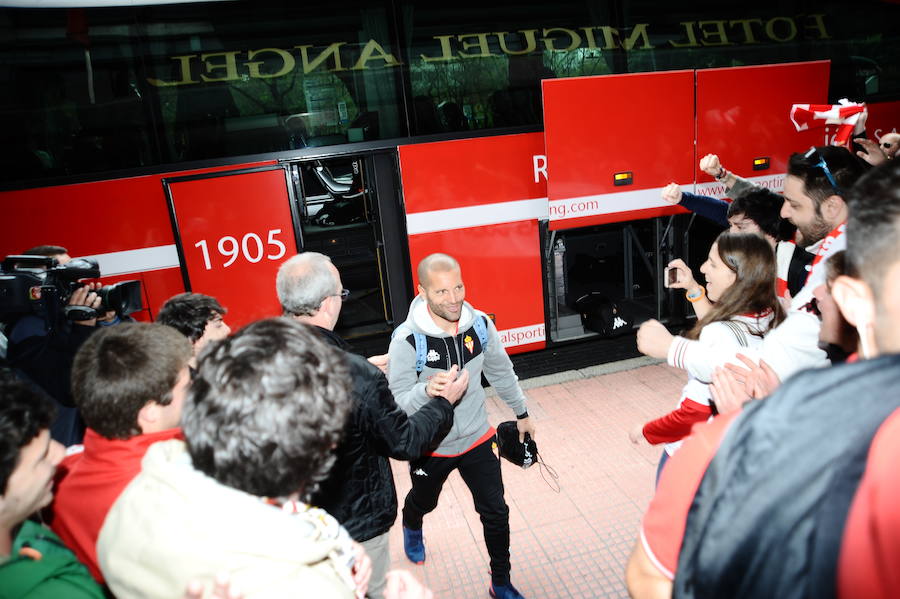El Sporting ya está en Getafe