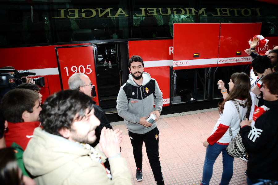 El Sporting ya está en Getafe