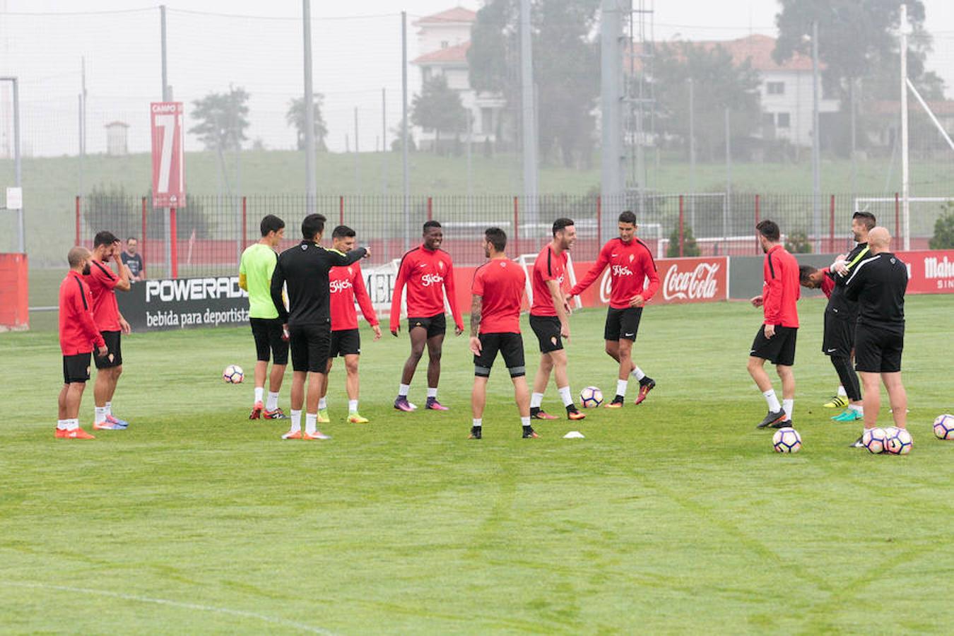 Entrenamiento del Sporting del 29 de septiembre de 2016