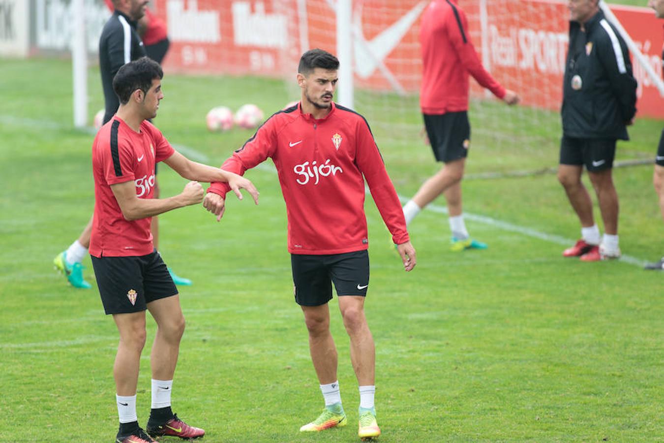 Entrenamiento del Sporting del 29 de septiembre de 2016