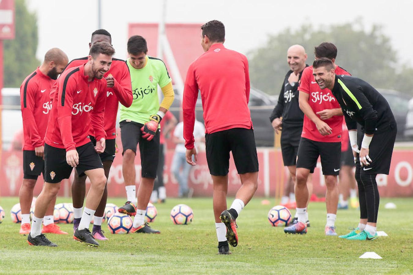 Entrenamiento del Sporting del 29 de septiembre de 2016