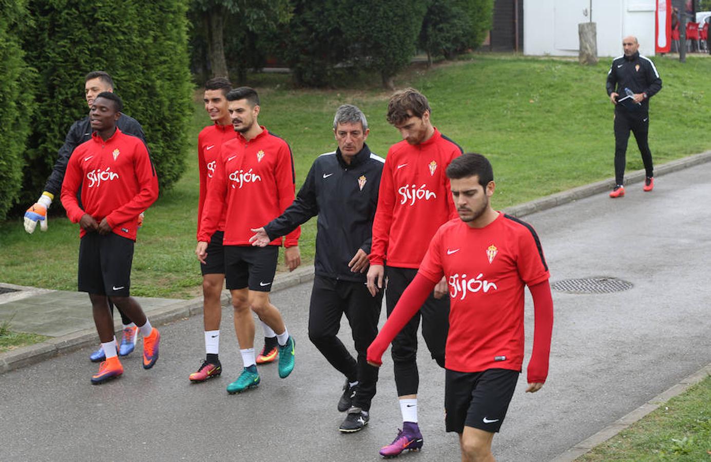 Entrenamiento del Sporting del 13 de octubre de 2016