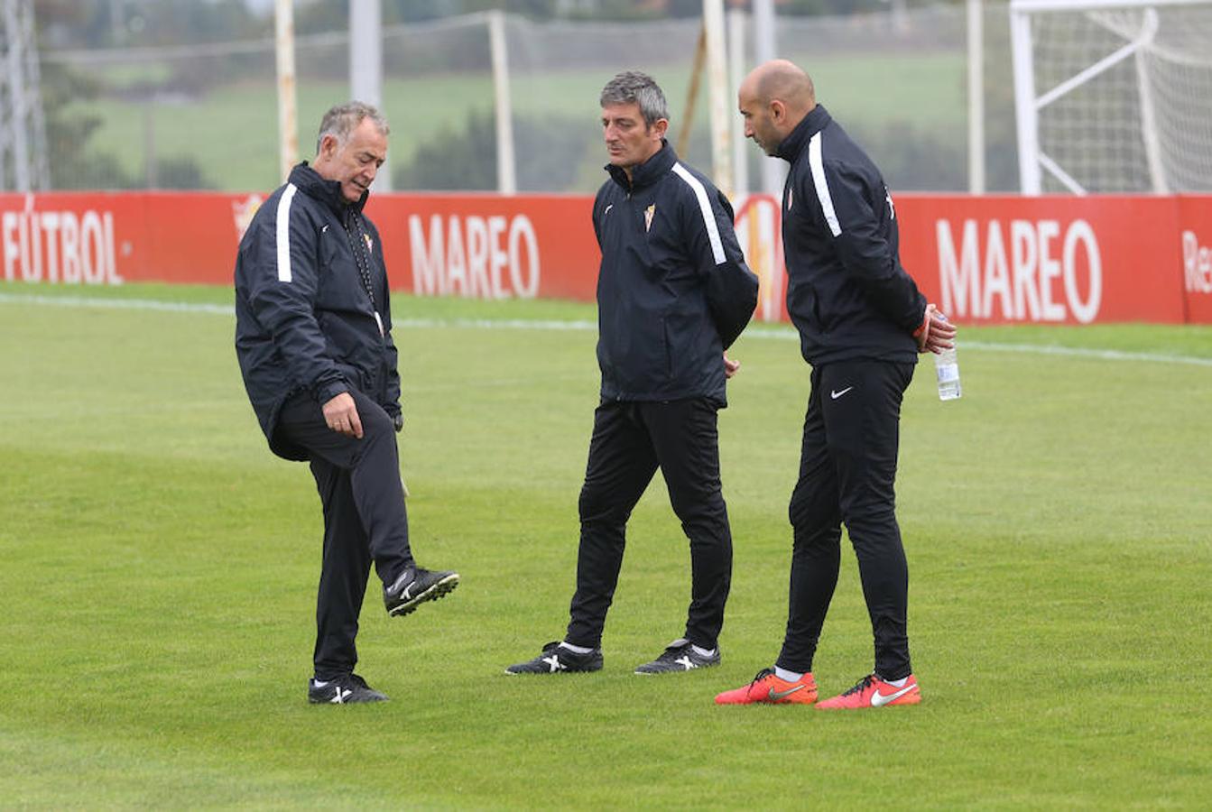 Entrenamiento del Sporting del 13 de octubre de 2016